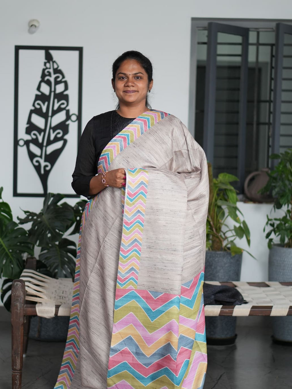 Matka Tussar Sarees Rustic Elegance / SKU210 – 1