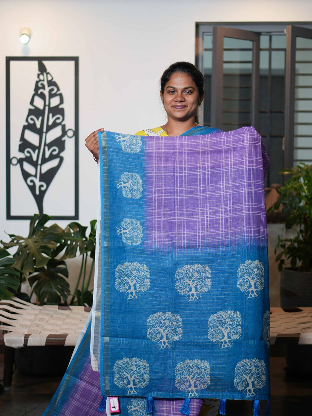 Linen Cotton Sarees Natural Elegance / SKU199 – 6