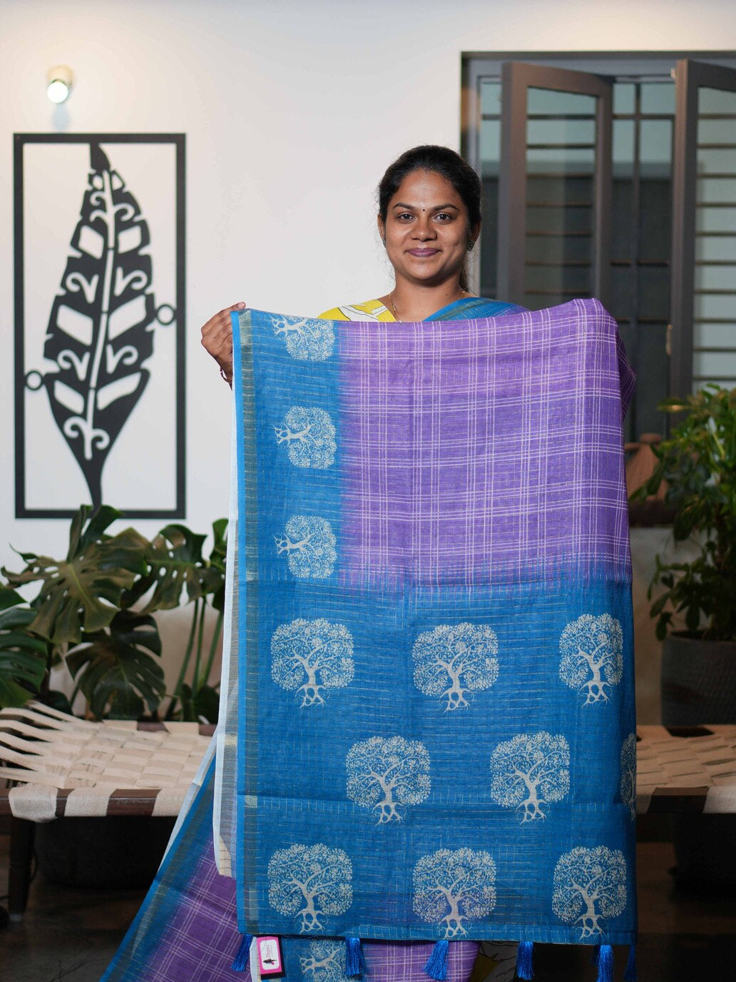 Linen Cotton Sarees Natural Elegance / SKU199 – 6