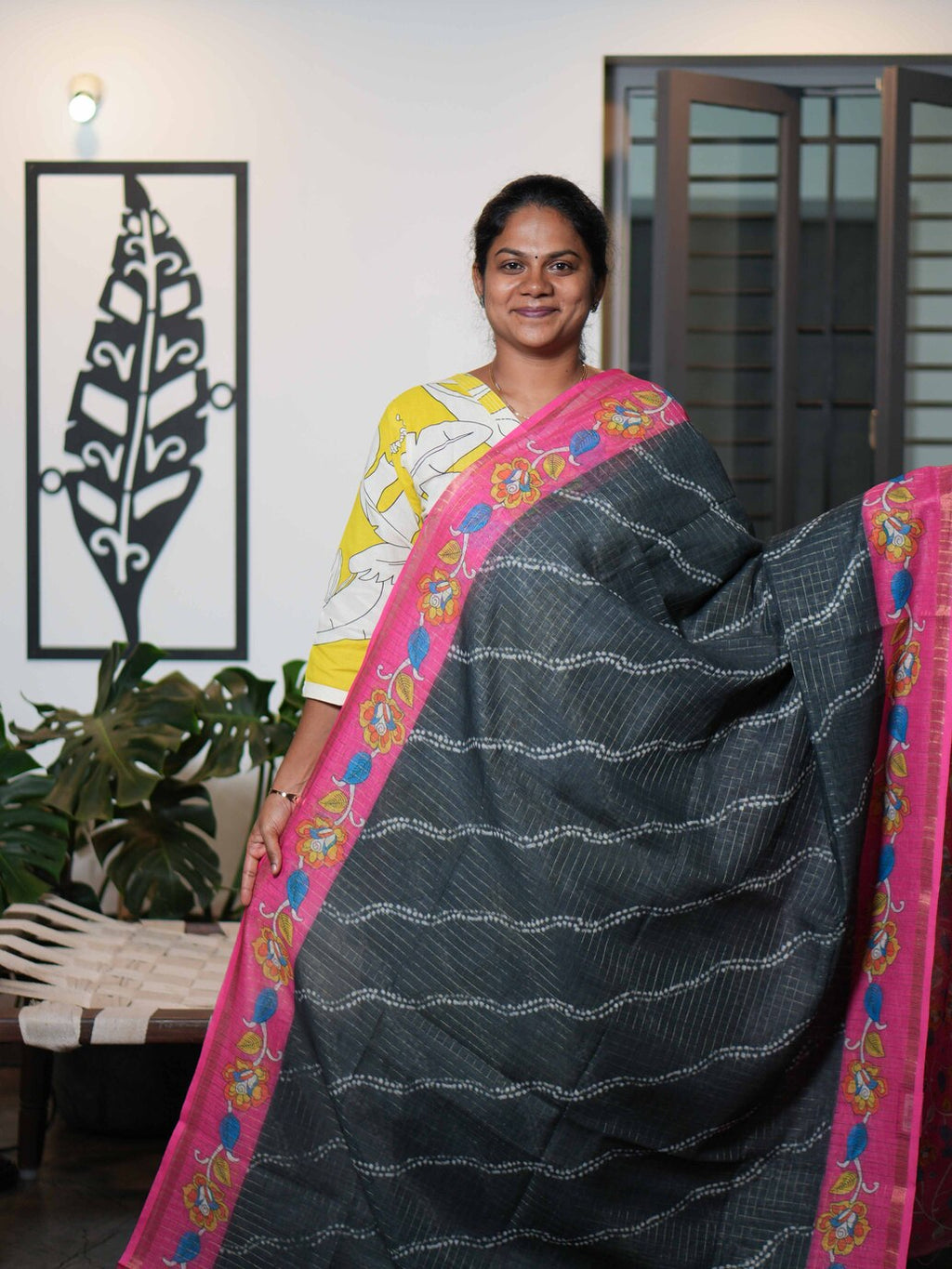 Linen Cotton Sarees Elegant Breeze / SKU199 – 2