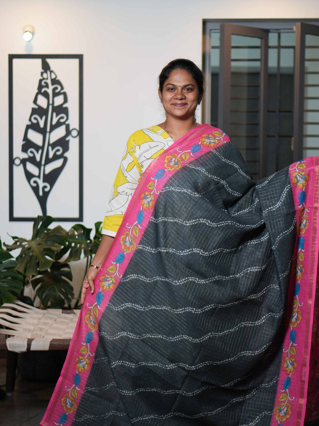 Linen Cotton Sarees Elegant Breeze / SKU199 – 2