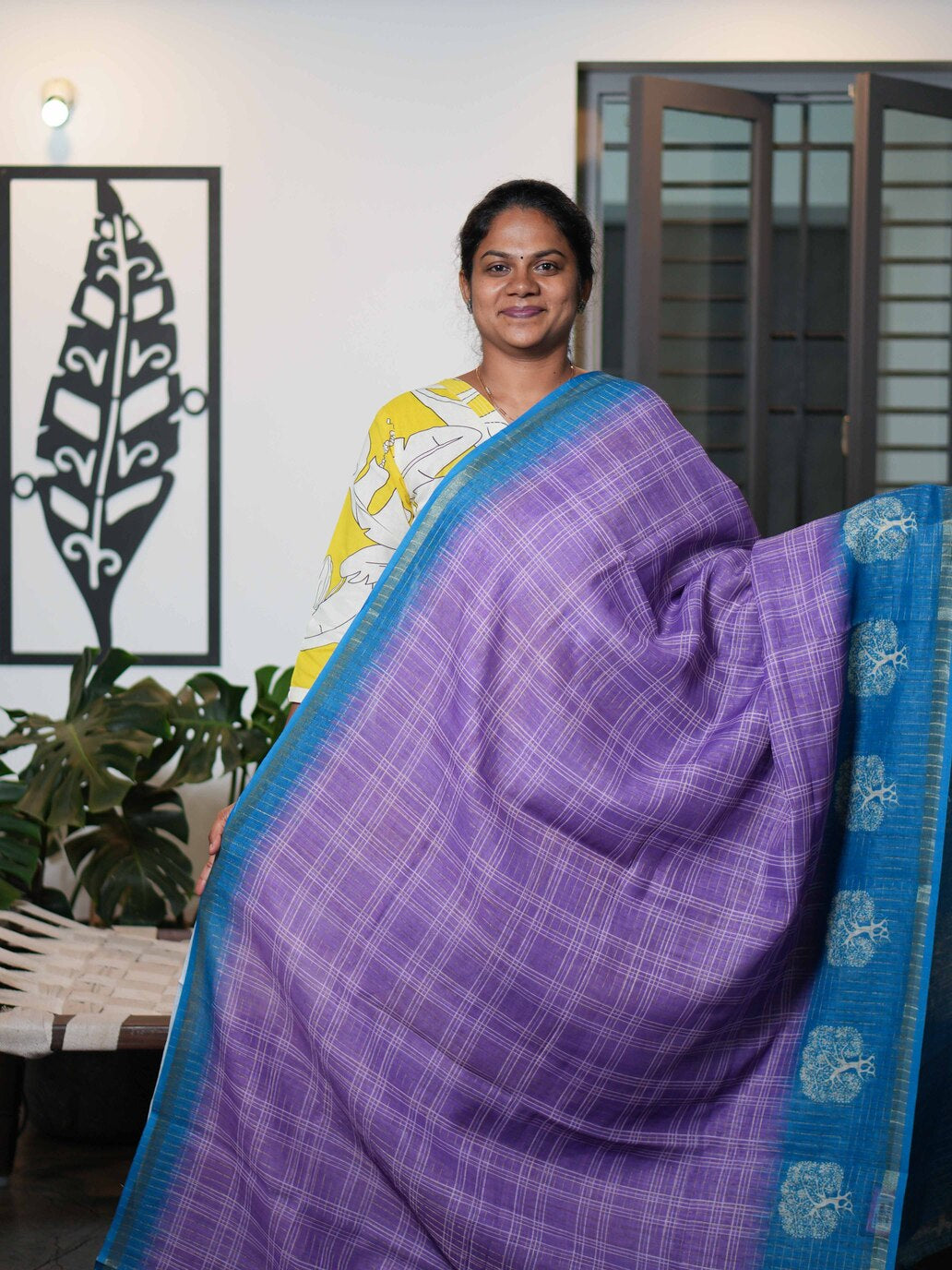 Linen Cotton Sarees Natural Elegance / SKU199 – 6