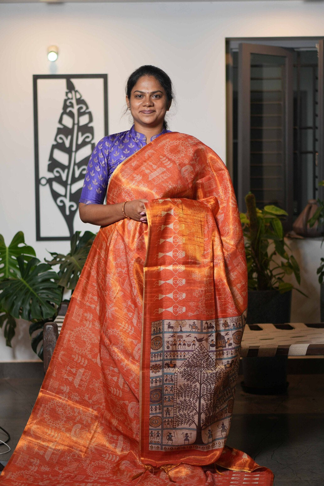 Tissue Tussar Sarees Shimmer Touch