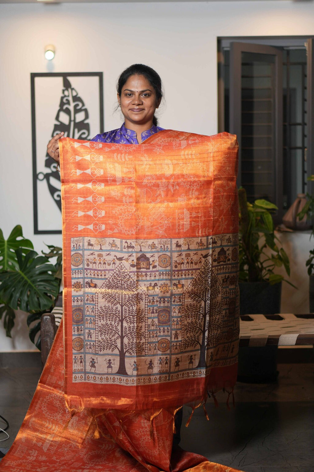Tissue Tussar Sarees Shimmer Touch