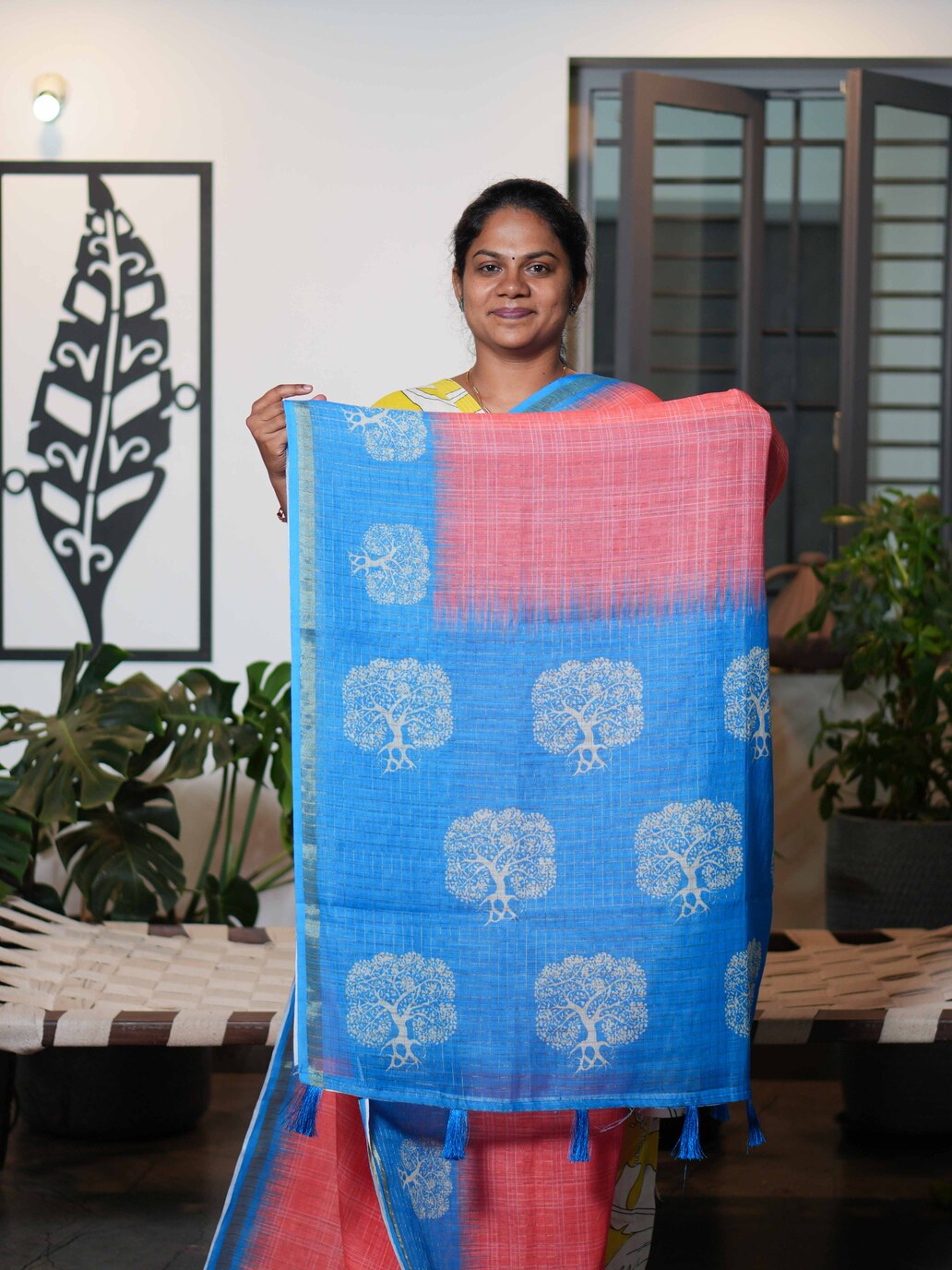 Linen Cotton Sarees Gentle Charm / SKU199 – 8