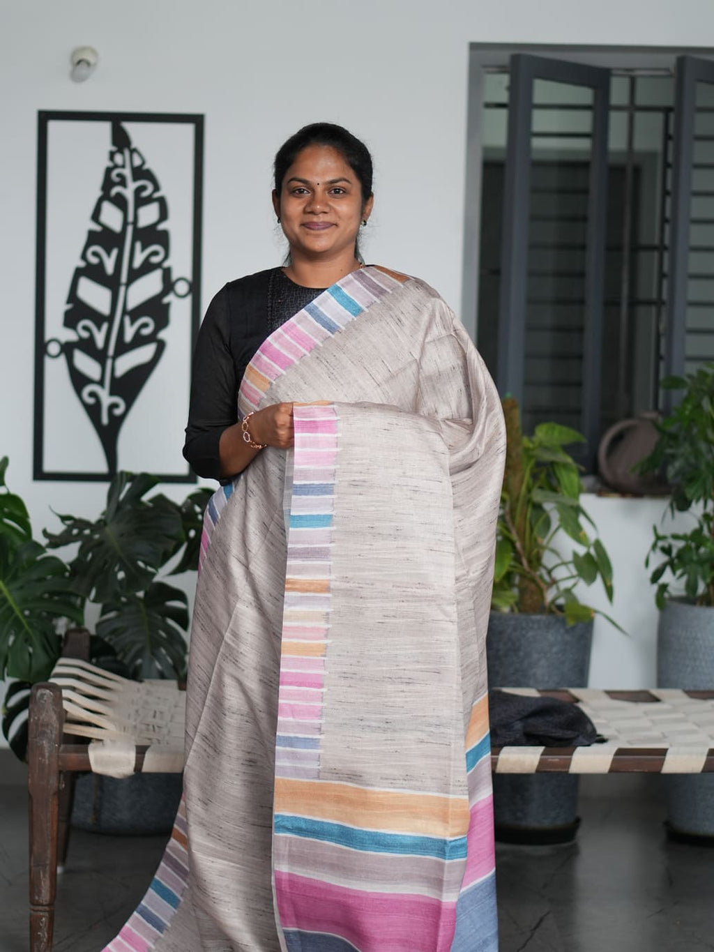 Matka Tussar Sarees Natural Grace / SKU210 – 4