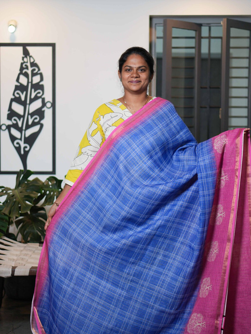 Linen Cotton Sarees Elegant Harmony / SKU199 – 10