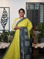 Linen Cotton Sarees Heritage Touch / SKU199 – 11