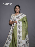 Linen Cotton Sarees Classic Charm / SKU358 – 2