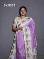 Linen Cotton Sarees Modern Appeal / SKU358 – 4
