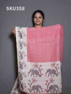 Linen Cotton Sarees Graceful Drape / SKU358 – 6