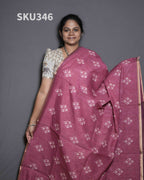 Printed Linen Sarees Signature Style / SKU346 – 11