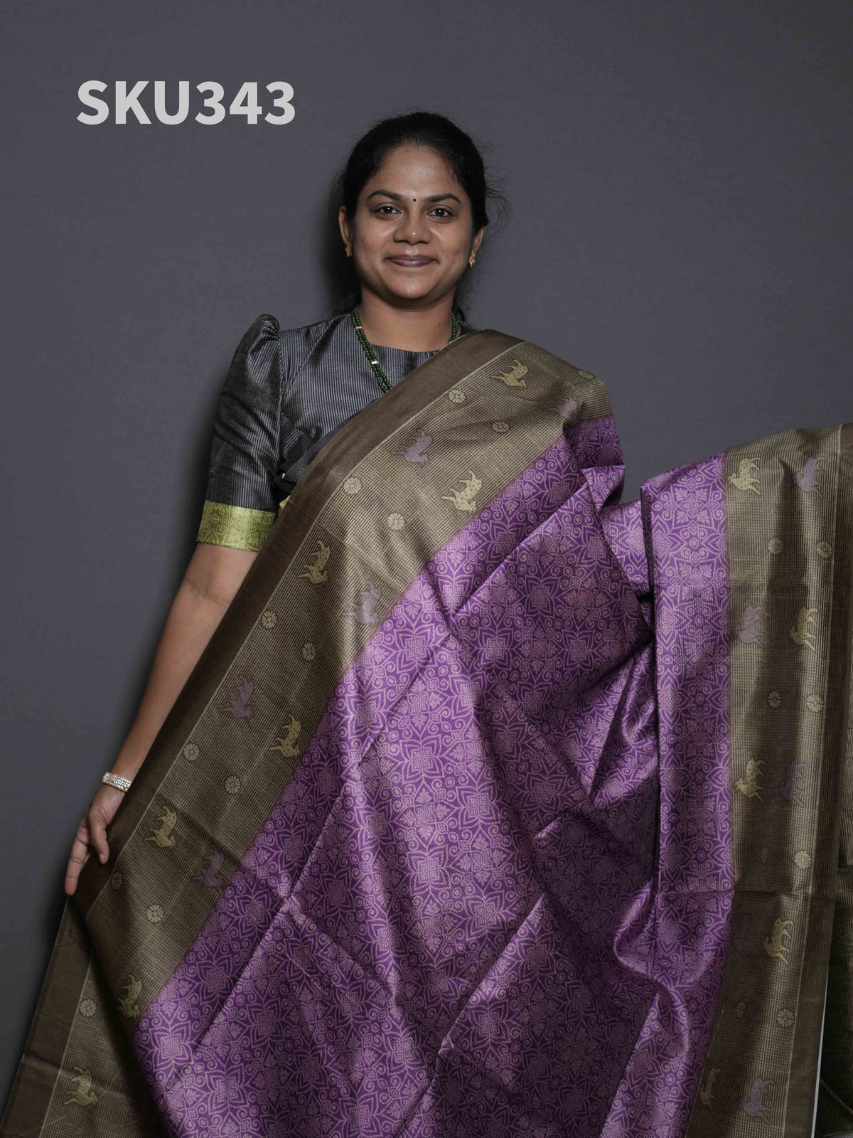 Tissue Bhukhara Sarees Classic Weave / SKU343 – 1