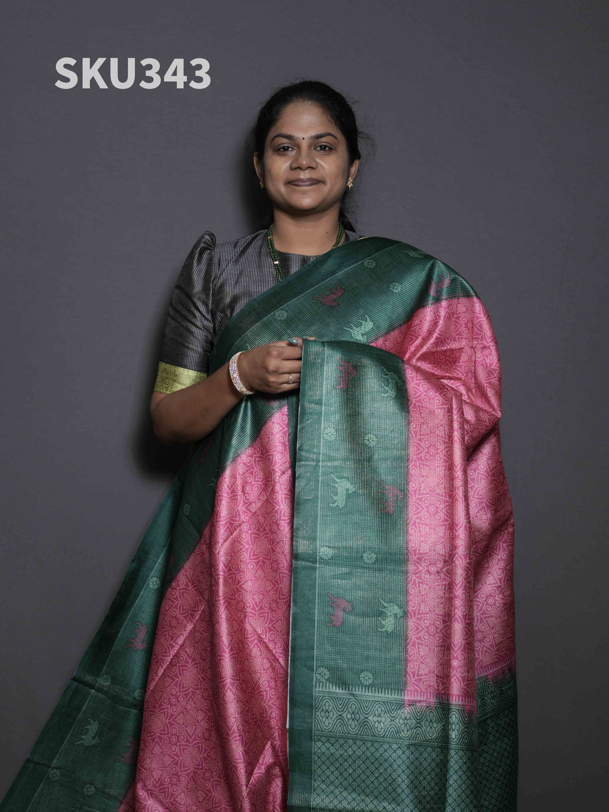 Tissue Bhukhara Sarees Rustic Charm / SKU343 – 6