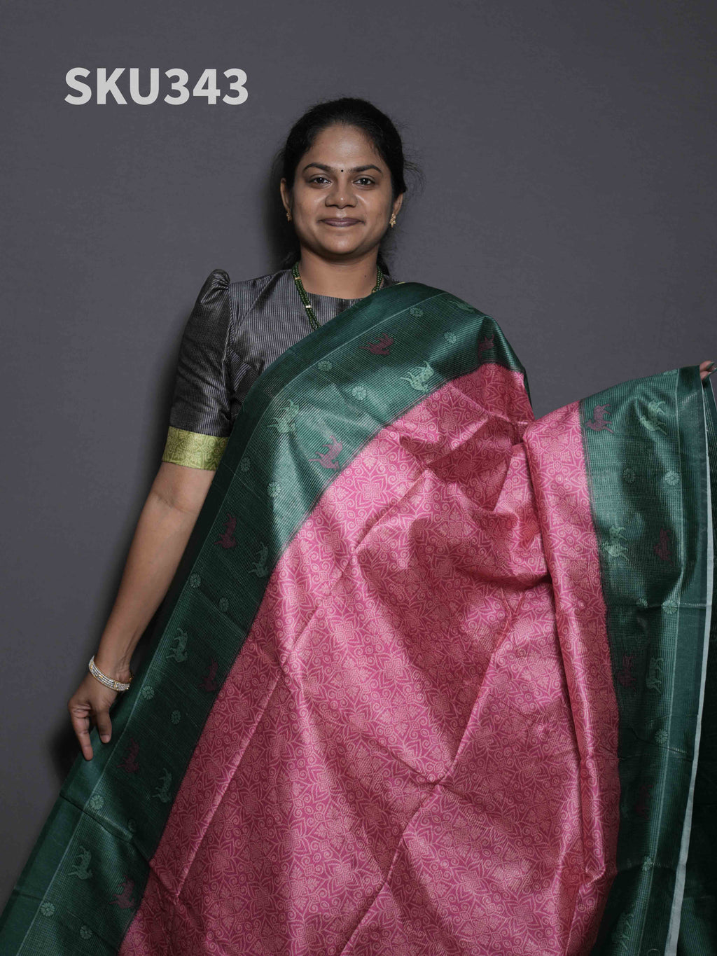 Tissue Bhukhara Sarees Rustic Charm / SKU343 – 6