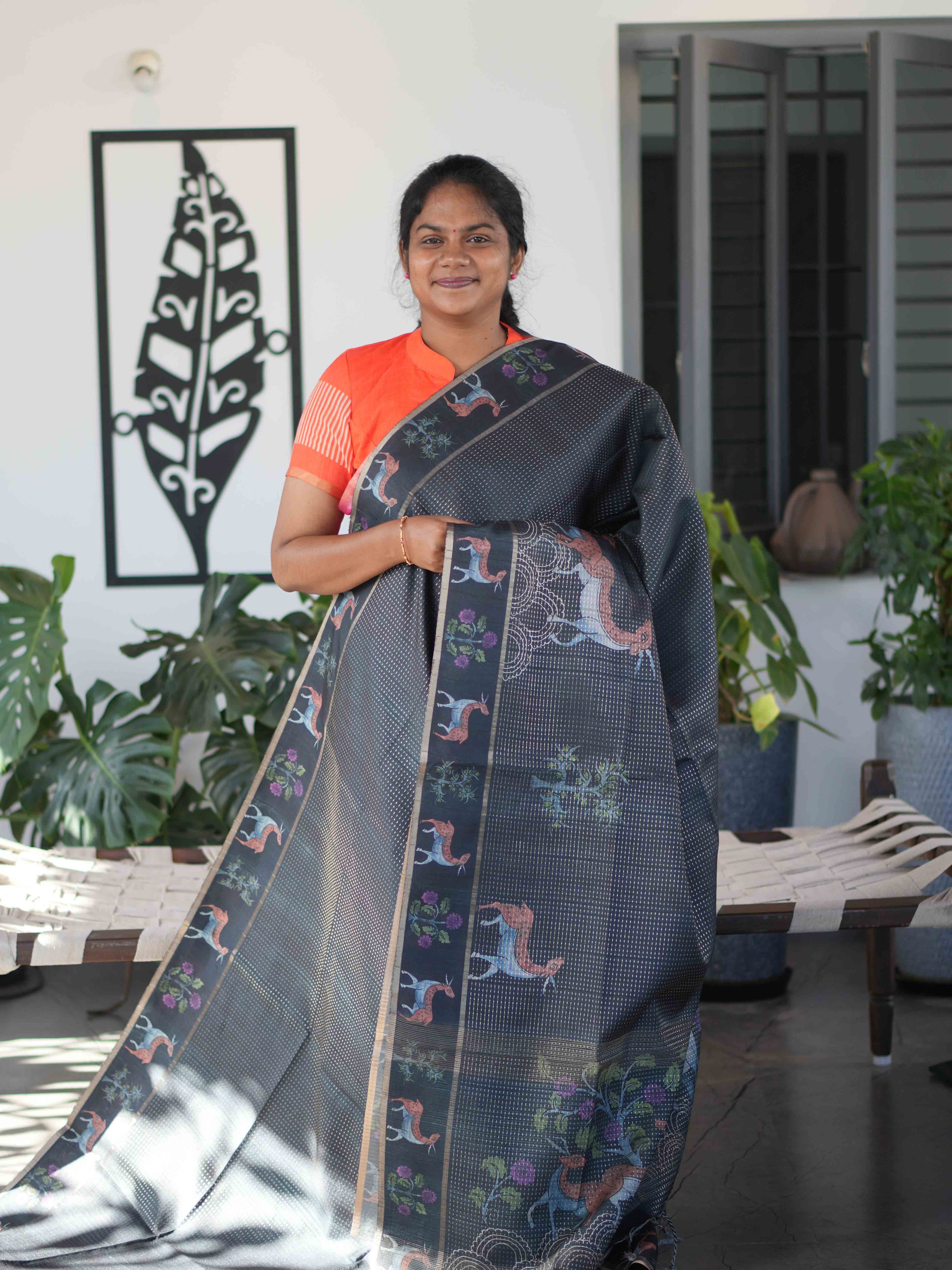 Semi Tussar Sarees Regal Weave / SKU271 – 4
