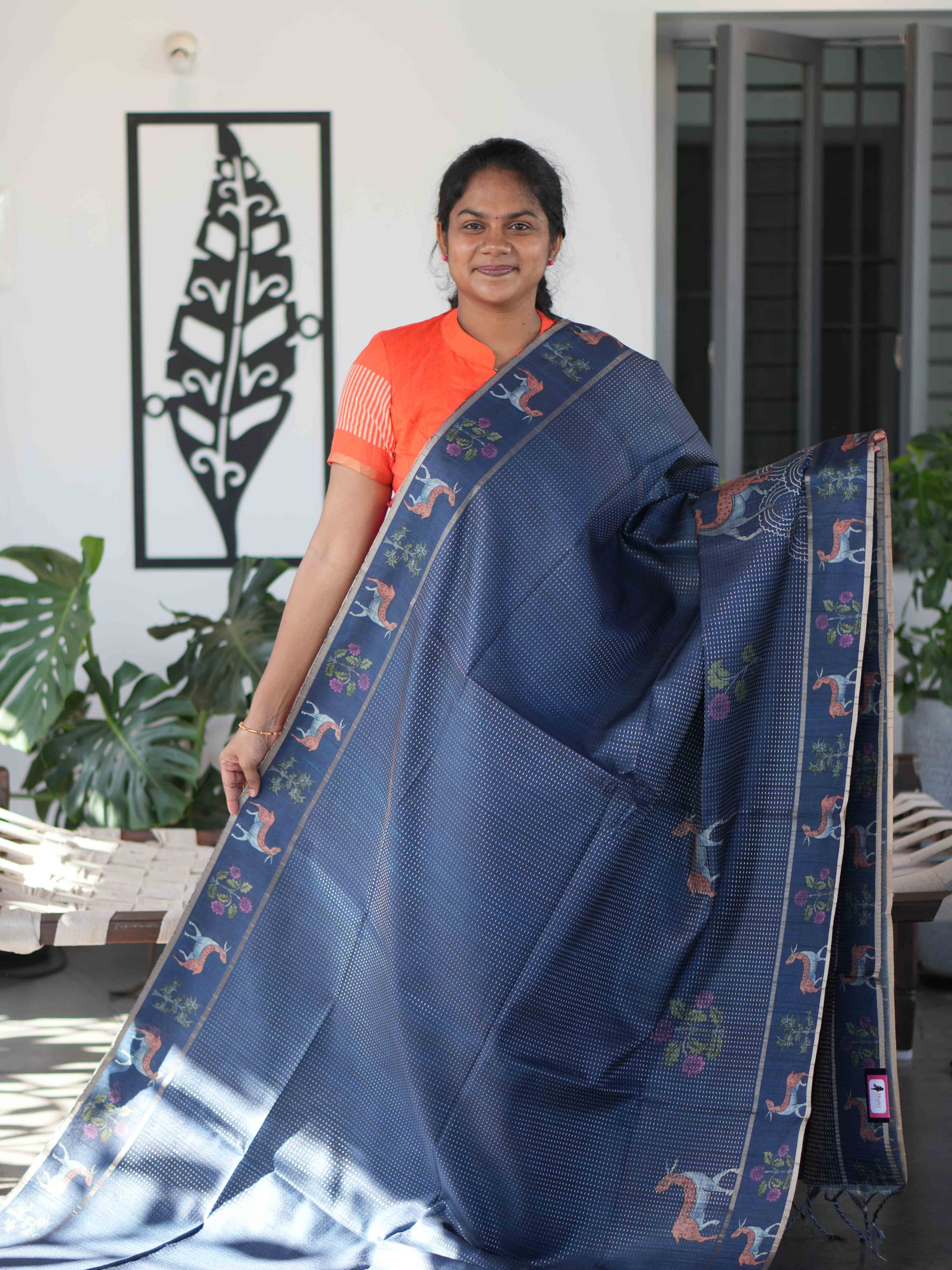 Semi Tussar Sarees Timeless Radiance / SKU271 – 5