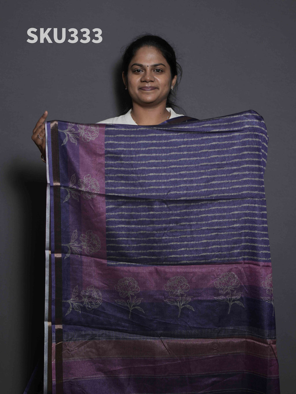Printed Kadhi Cotton Sarees Classic Prints / SKU333 – 1