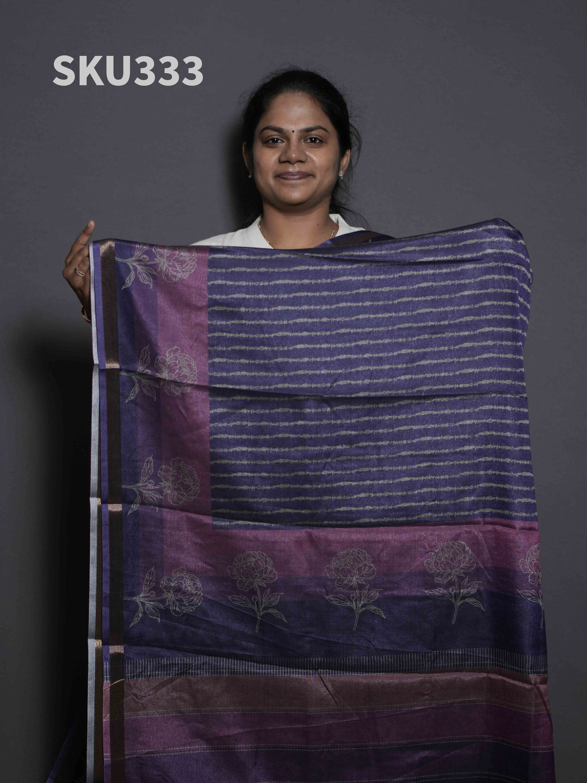 Printed Kadhi Cotton Sarees Classic Prints / SKU333 – 1