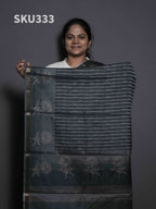 Printed Kadhi Cotton Sarees Graceful Motifs / SKU333 – 4