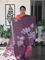 Linen Jari Sarees  / SKU263 – 2