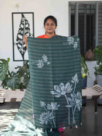 Linen Jari Sarees  / SKU263 – 3