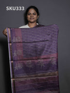 Printed Kadhi Cotton Sarees Floral Beauty / SKU333 – 6