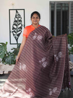Linen Jari Sarees  / SKU263 – 5