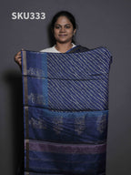 Printed Kadhi Cotton Sarees Artistic Prints / SKU333 – 7