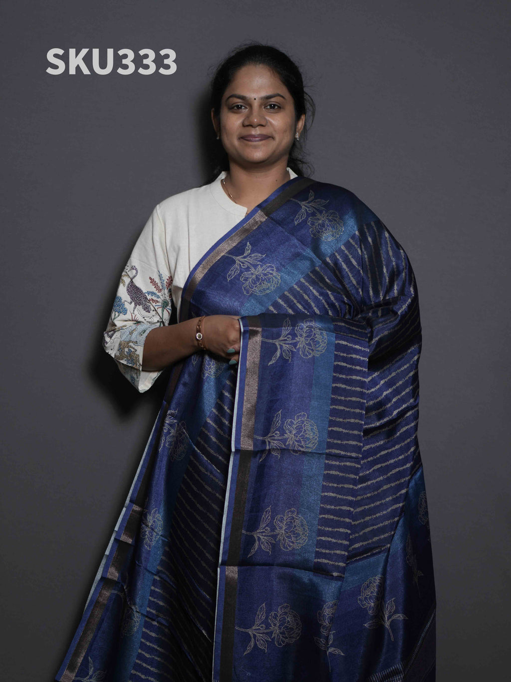 Printed Kadhi Cotton Sarees Subtle Grace / SKU333 – 8