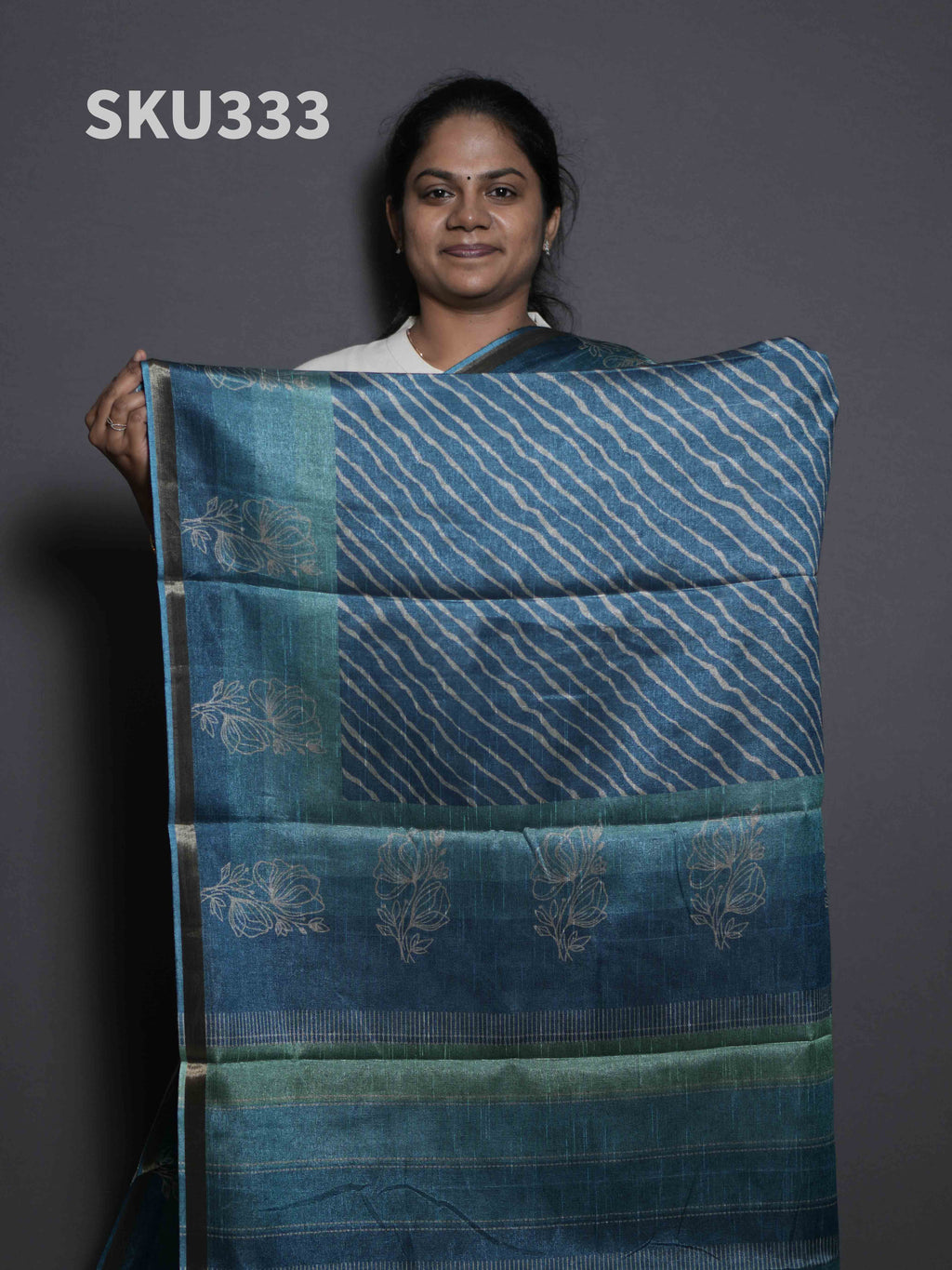 Printed Kadhi Cotton Sarees Heritage Prints / SKU333 – 9