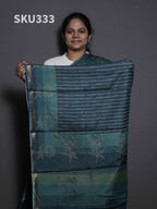 Printed Kadhi Cotton Sarees Modern Patterns / SKU333 – 10