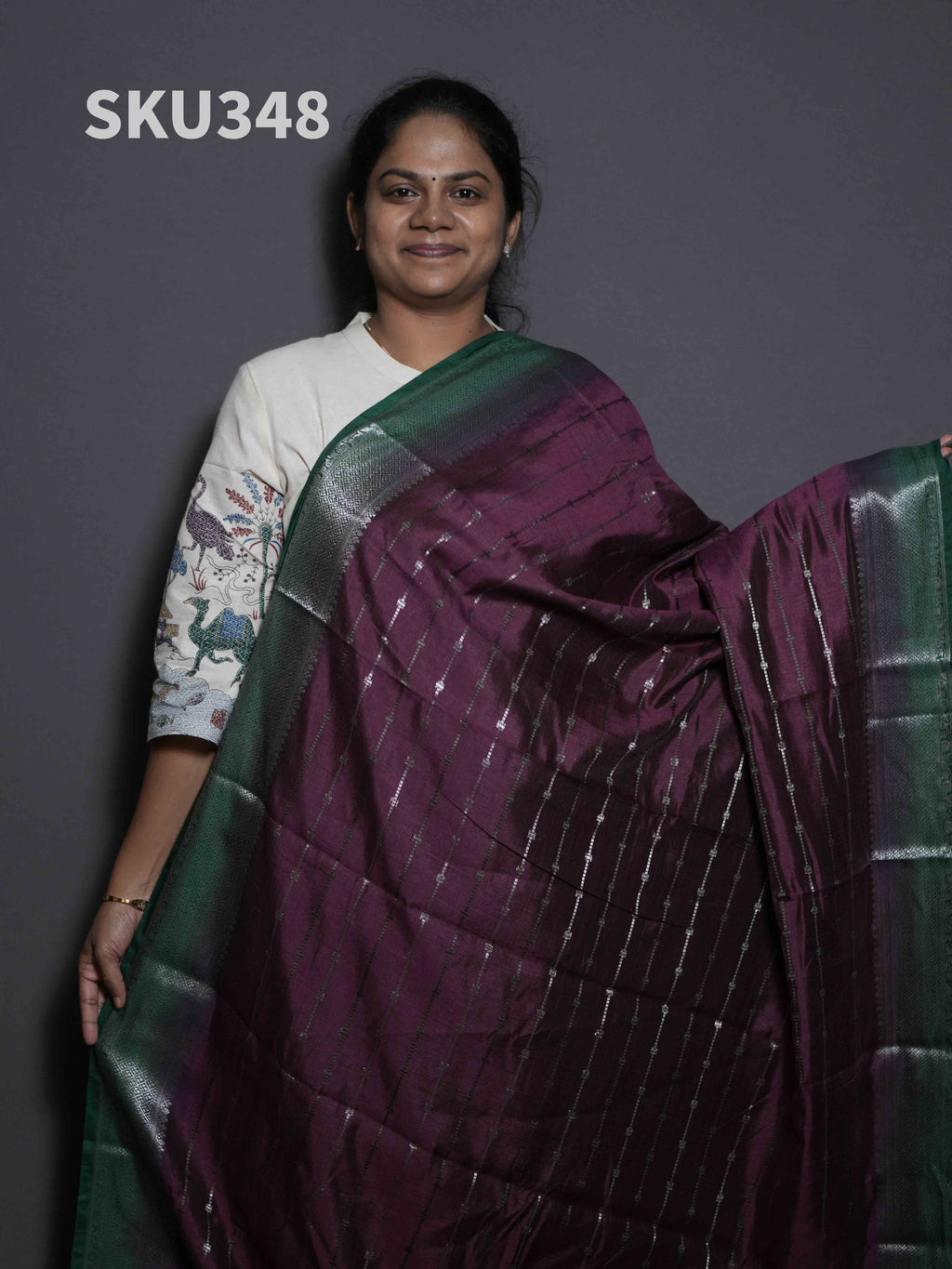 Cotton Banaras Sarees Timeless Beauty / SKU348 – 5