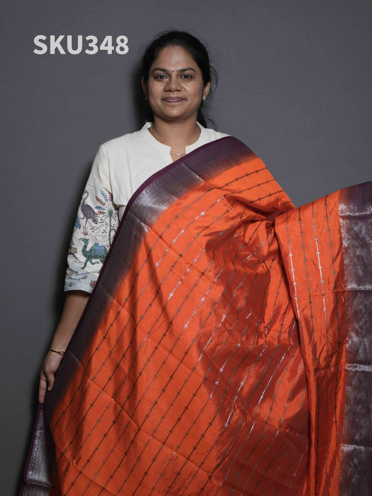 Cotton Banaras Sarees Heritage Charm / SKU348 – 10