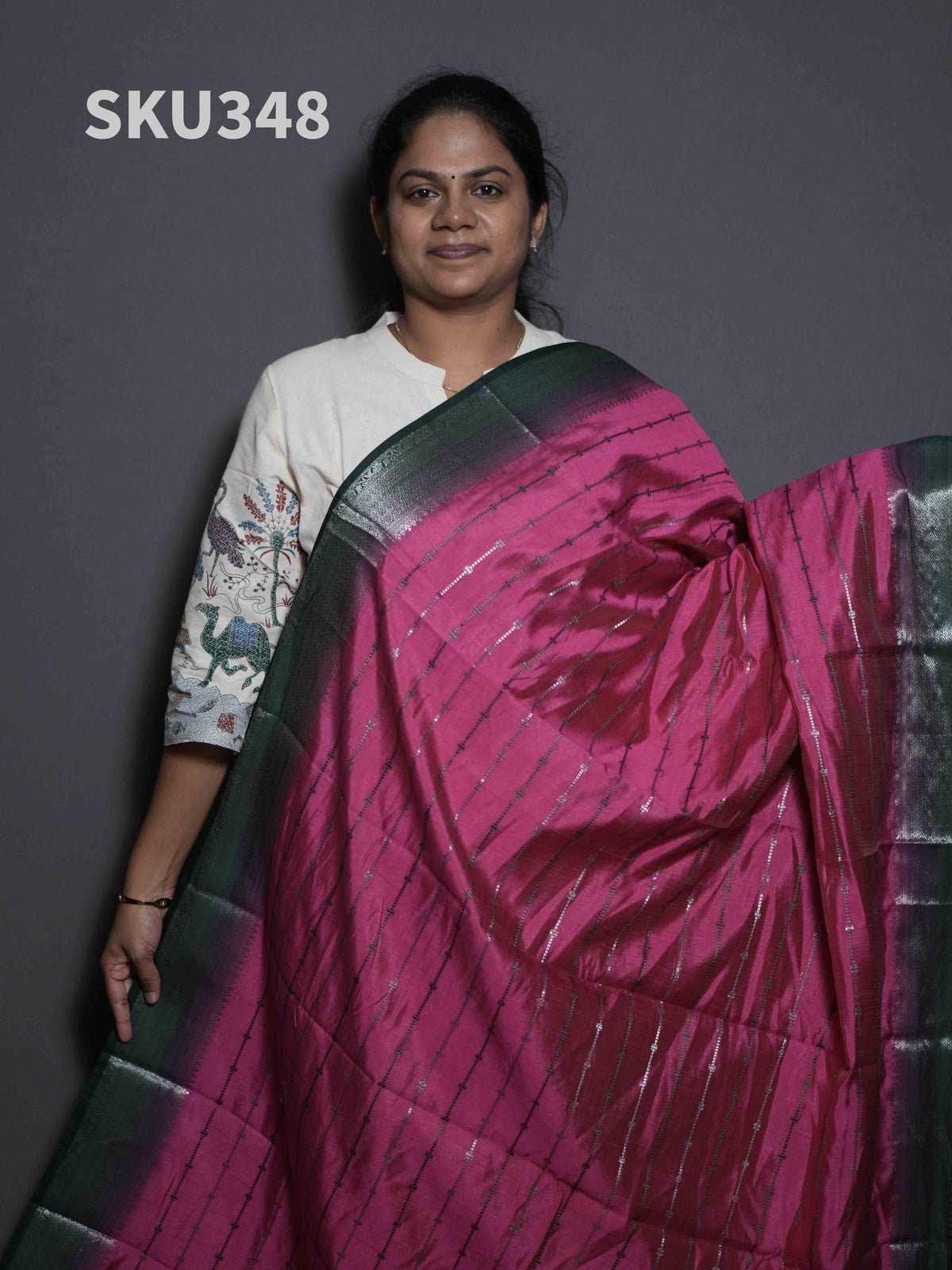 Cotton Banaras Sarees Festive Grace / SKU348 – 11
