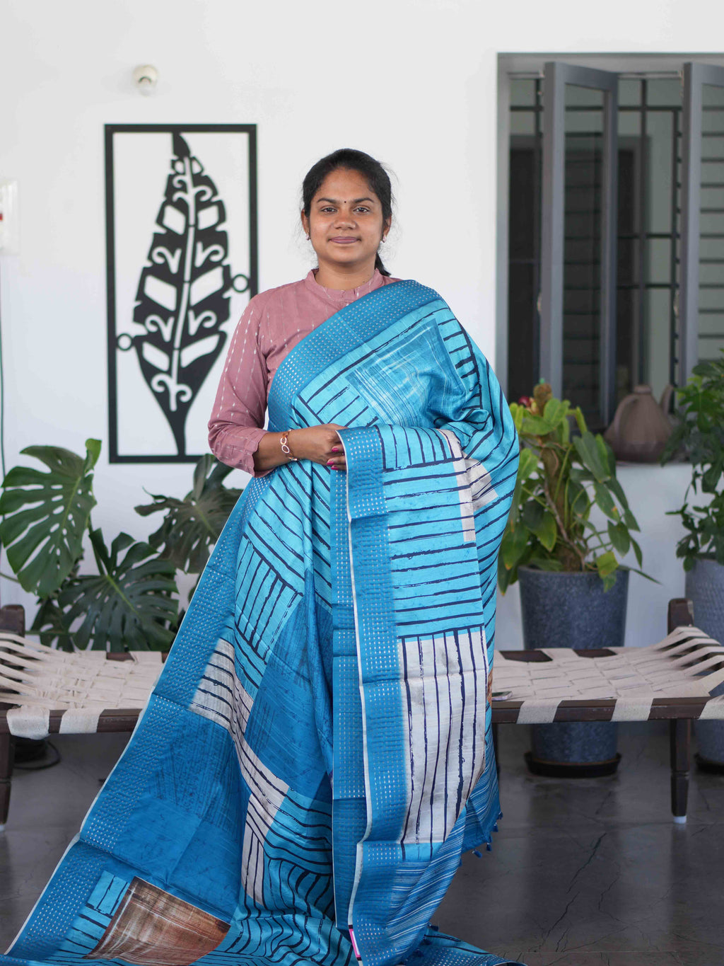 Printed Tussar Sarees Classic Prints / SKU266 – 2