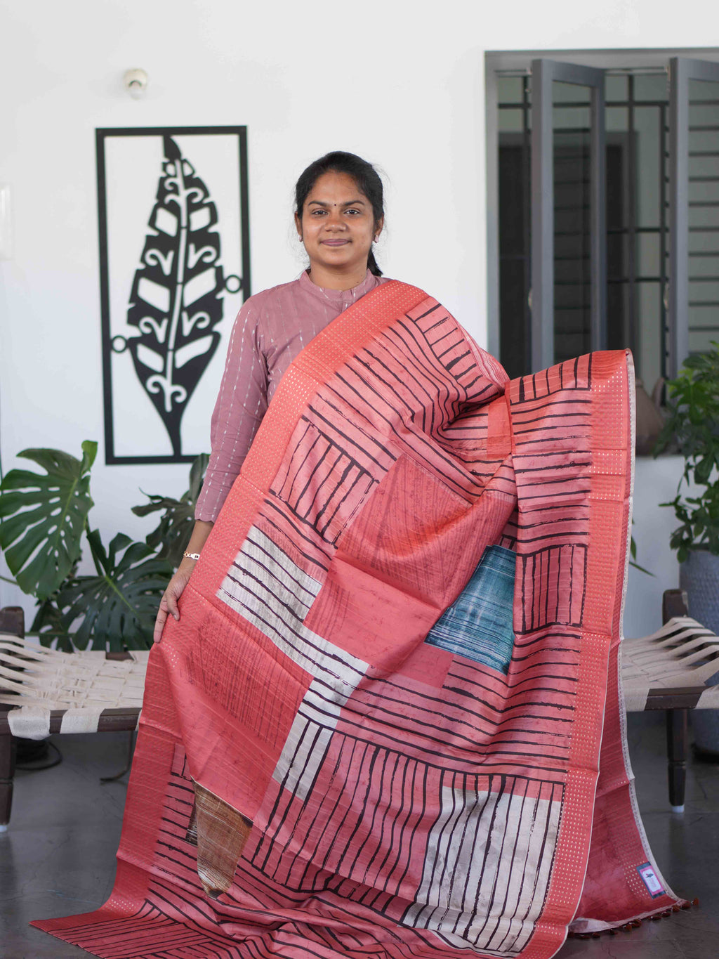 Printed Tussar Sarees Graceful Motifs / SKU266 – 3