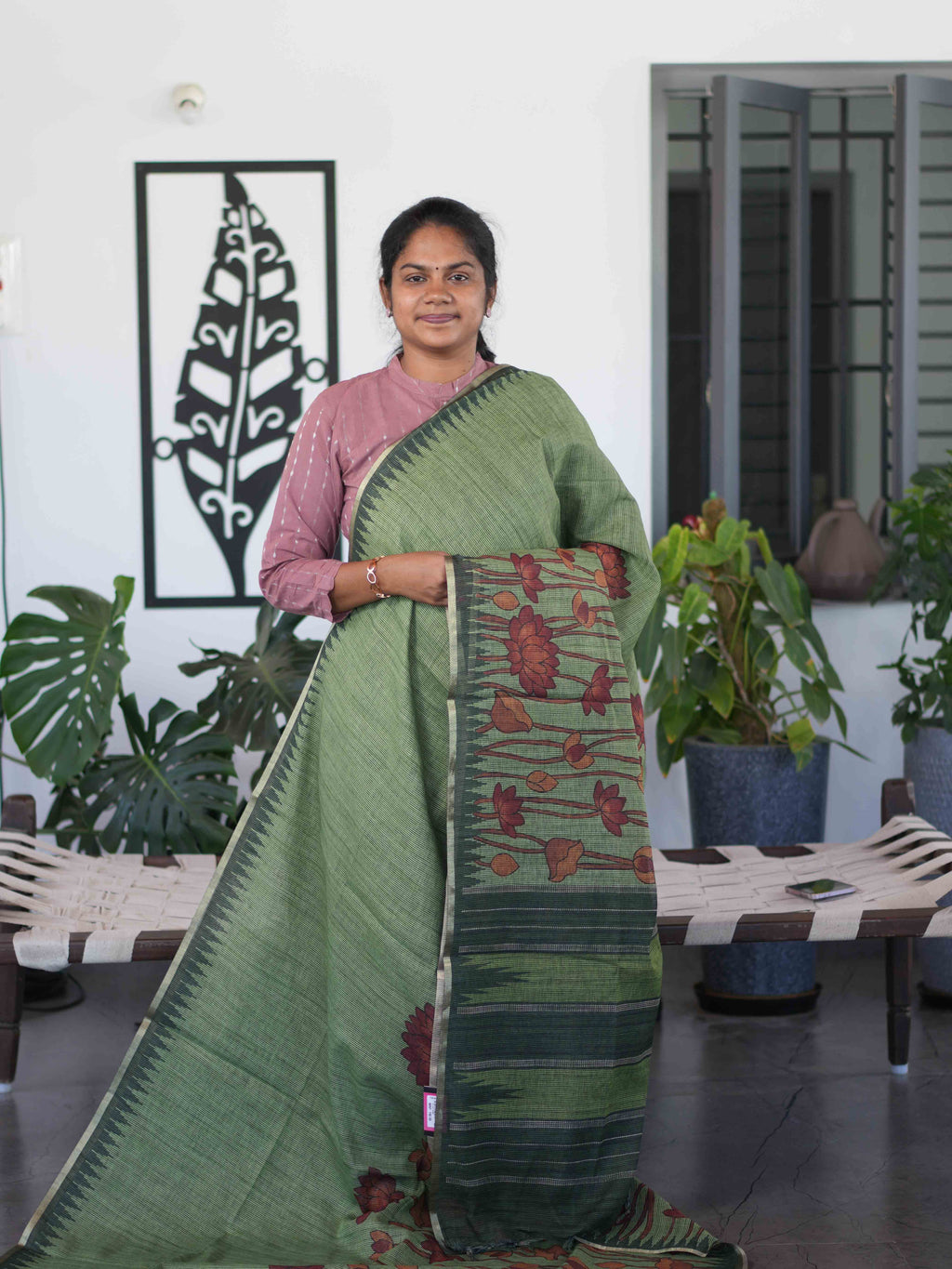 Linen Cotton Sarees Breezy Grace / SKU268 – 1