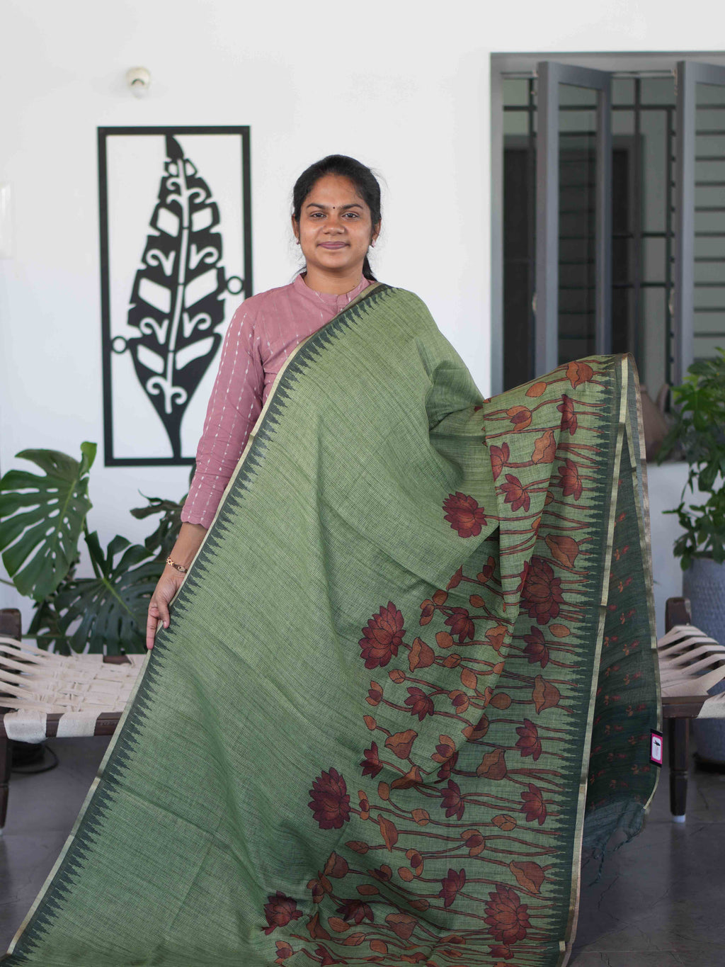 Linen Cotton Sarees Breezy Grace / SKU268 – 1