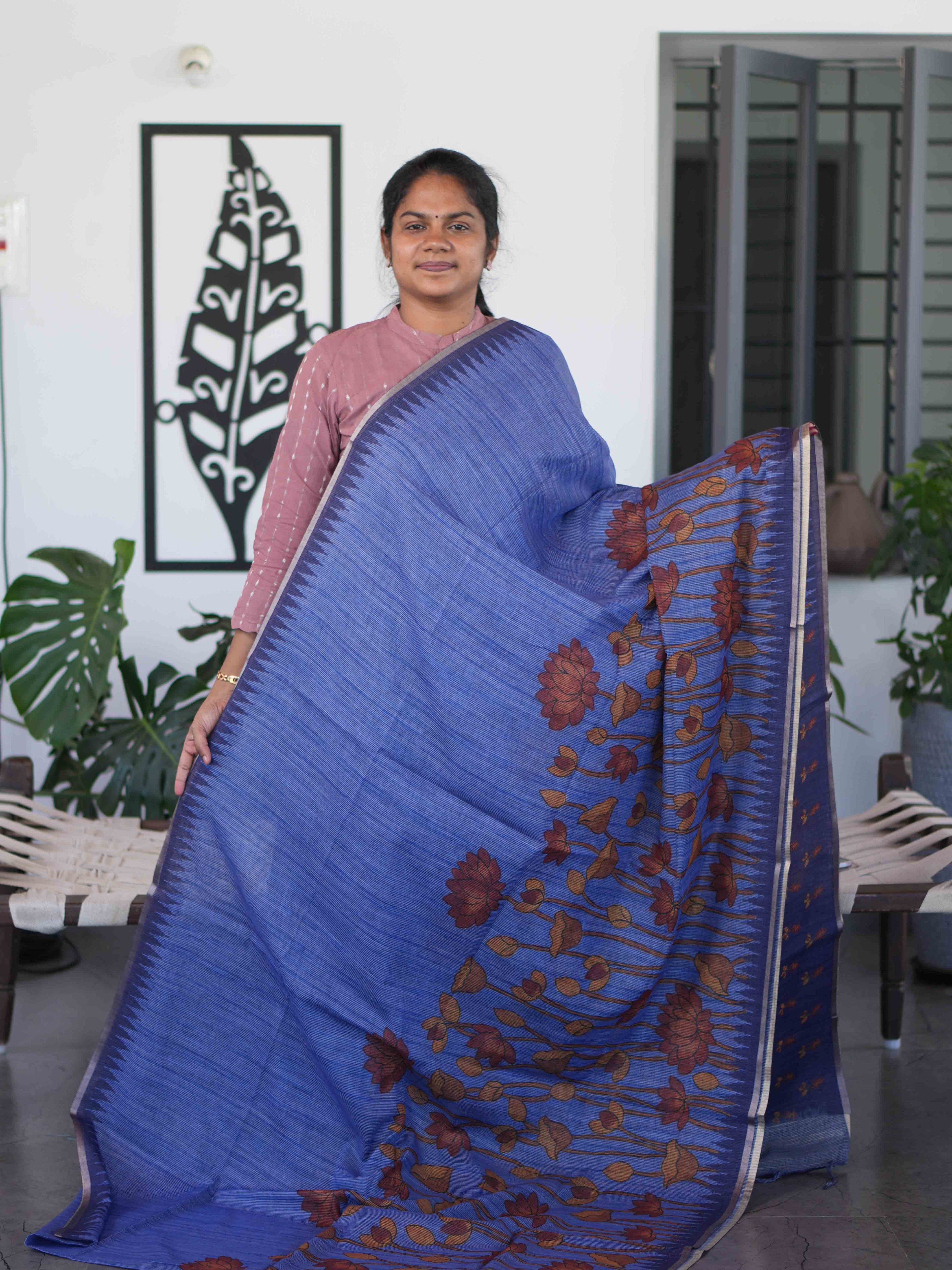 Linen Cotton Sarees Classic Comfort / SKU268 – 2