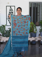 Linen Cotton Sarees Natural Elegance / SKU268 – 3