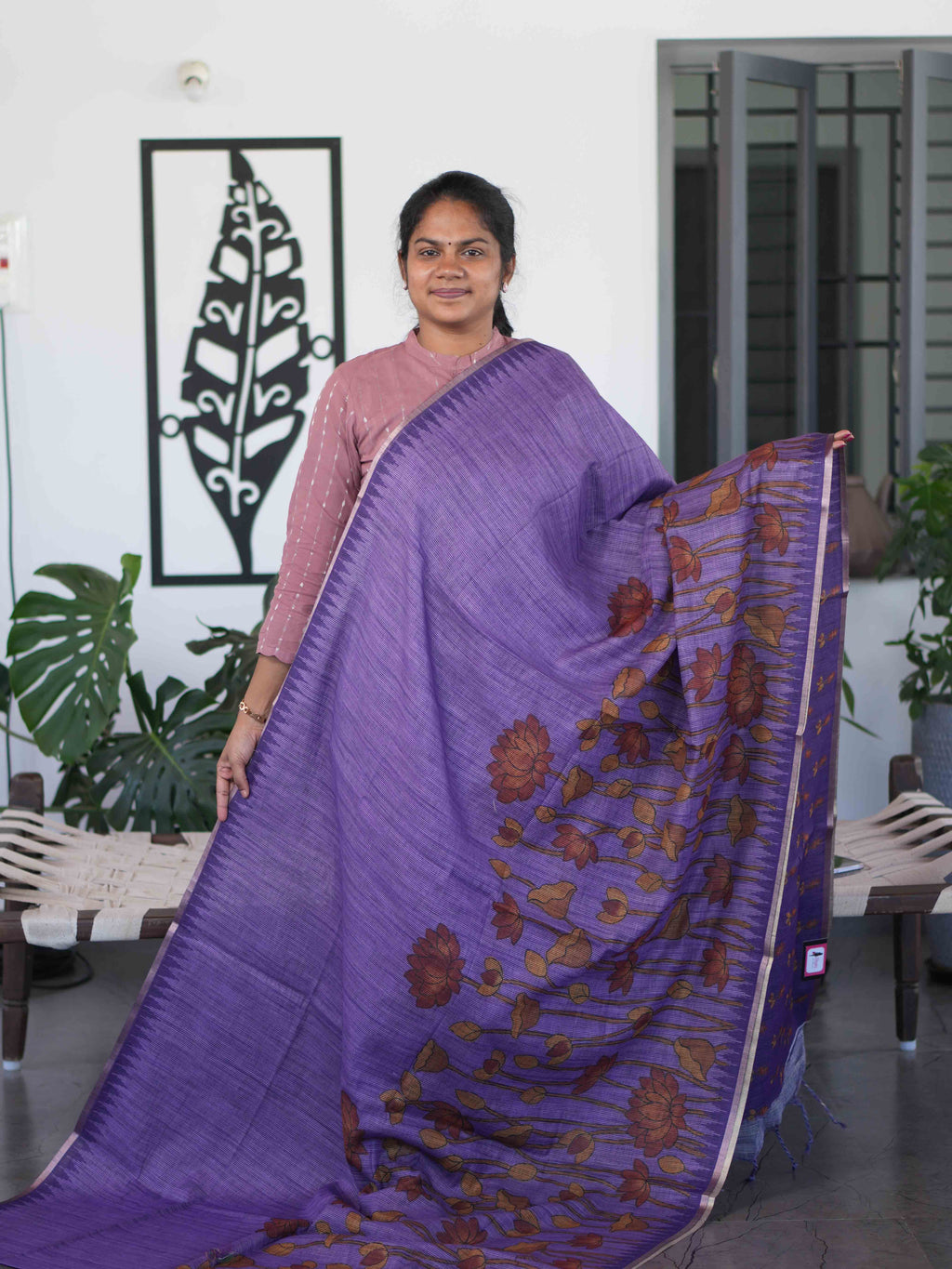 Linen Cotton Sarees Refined Weave / SKU268 – 4
