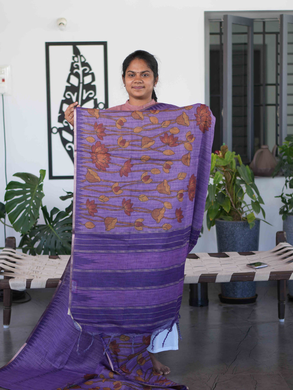 Linen Cotton Sarees Refined Weave / SKU268 – 4