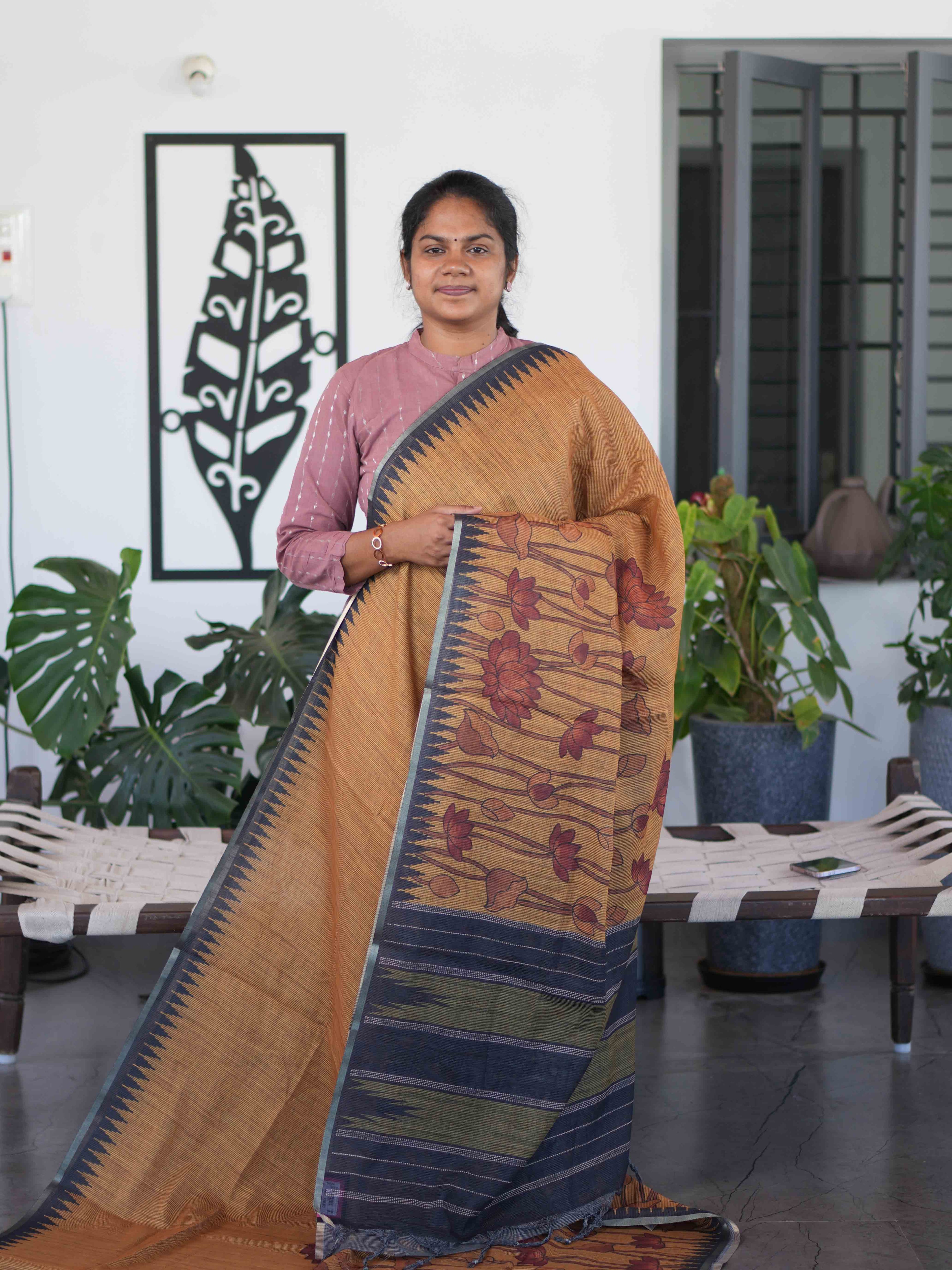 Linen Cotton Sarees Signature Grace / SKU268 – 6