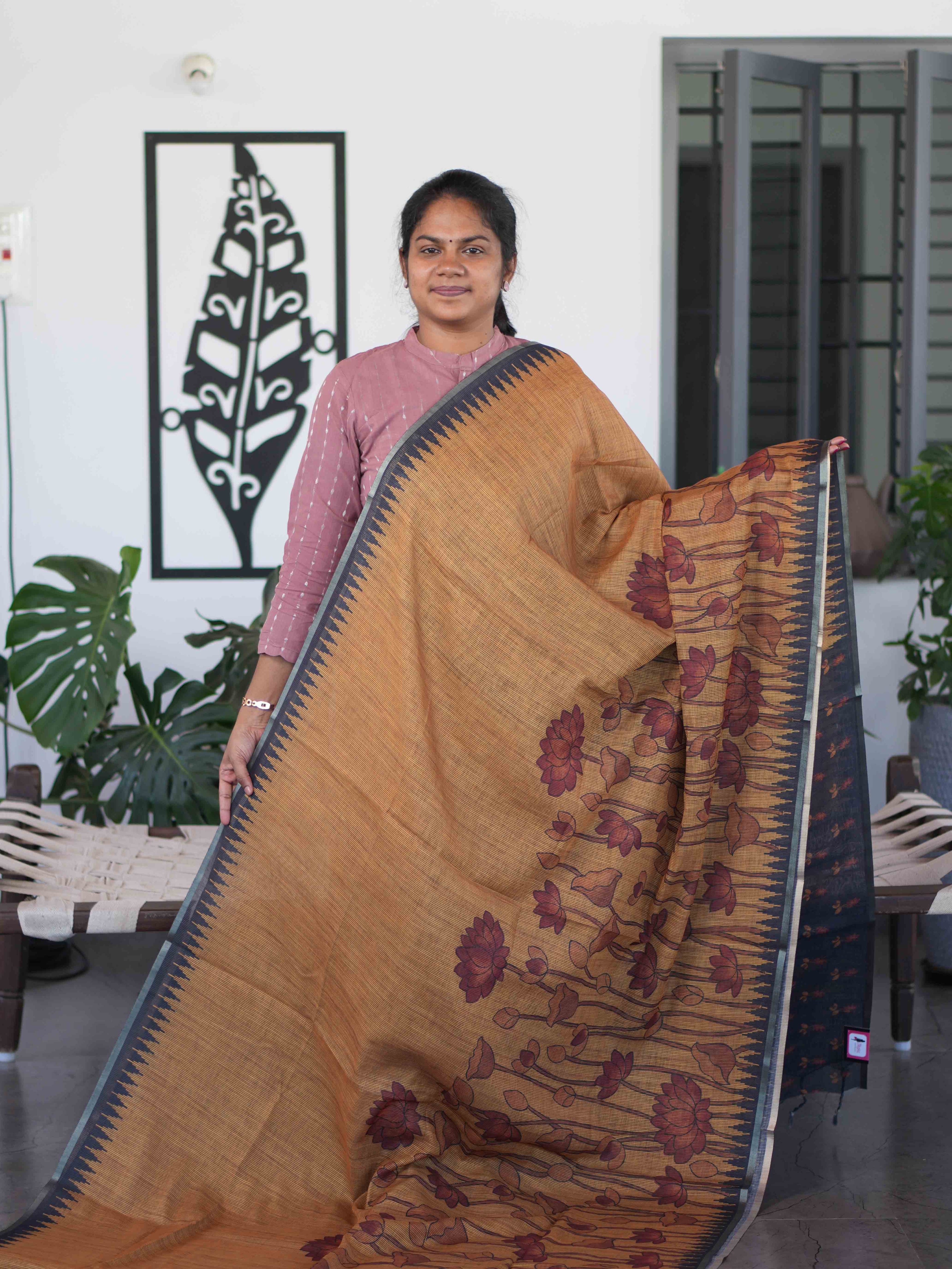 Linen Cotton Sarees Signature Grace / SKU268 – 6