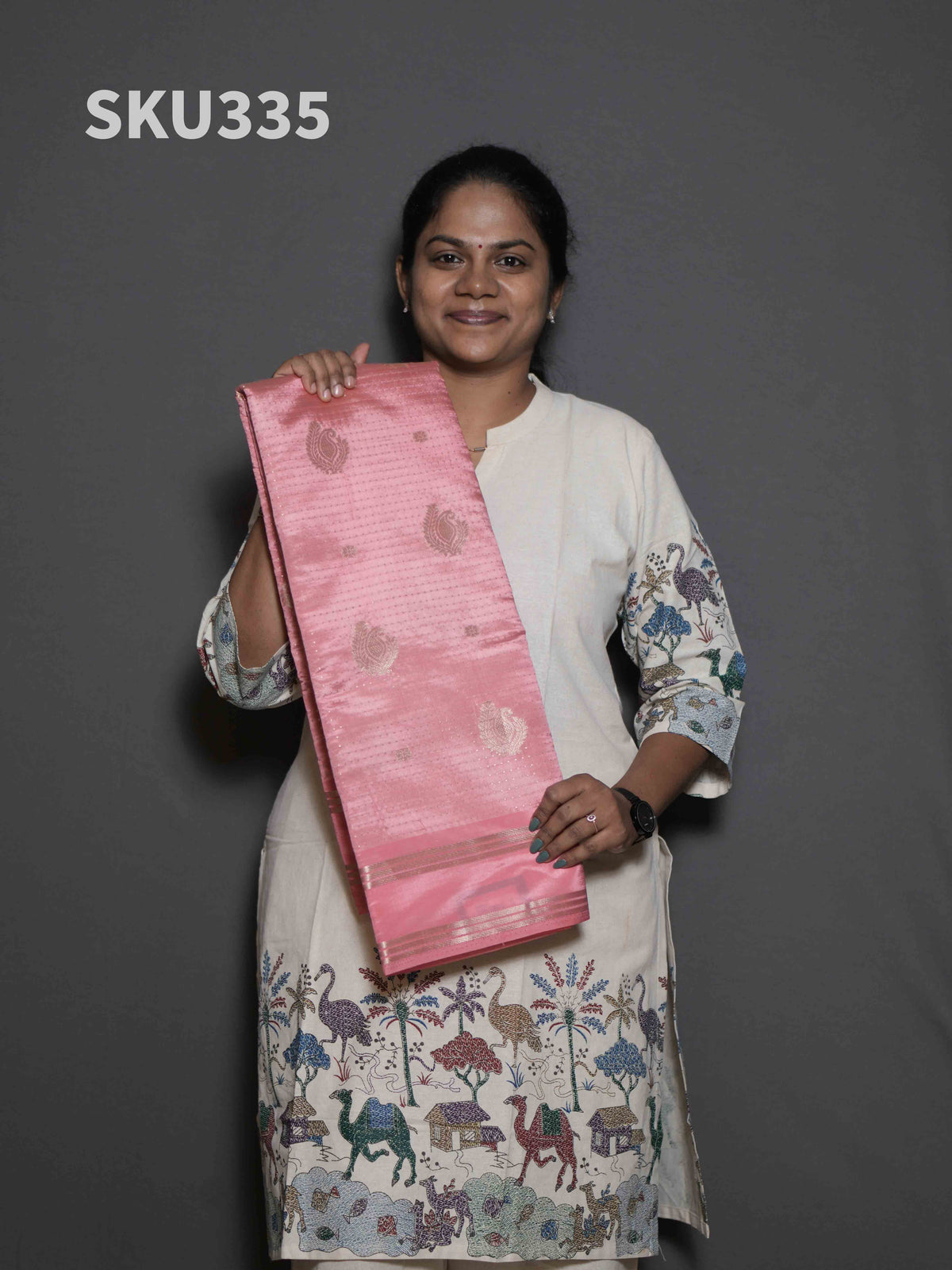 Vaira Oosi Silk Cotton Sarees Refined Texture / SKU335 – 10