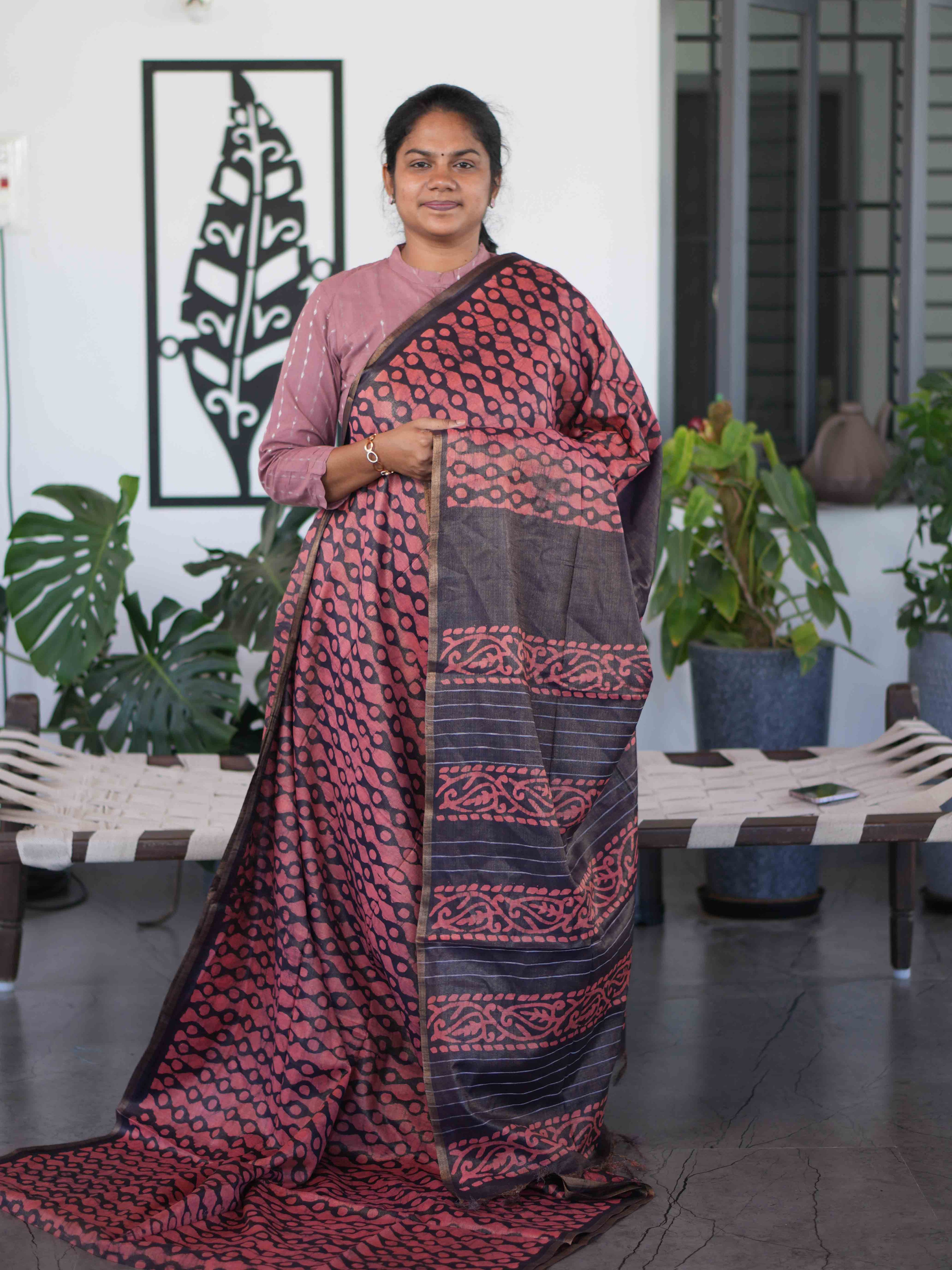 Tissue Staple Tussar Sarees Timeless Grace / SKU264 – 7