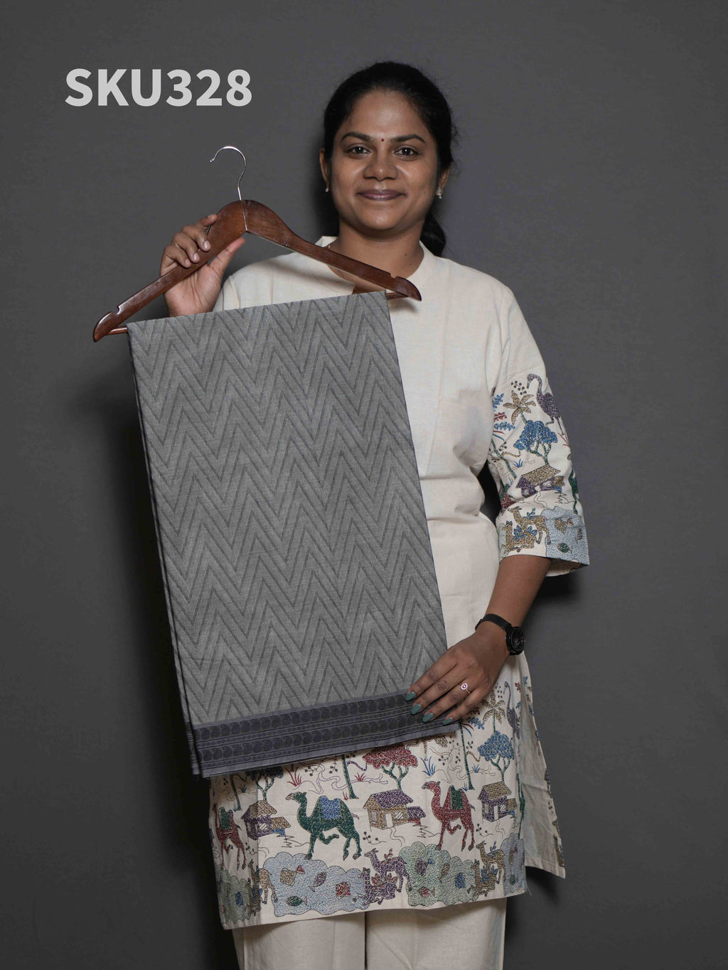 Handloom Cotton Sarees Natural Beauty / SKU328 – 5