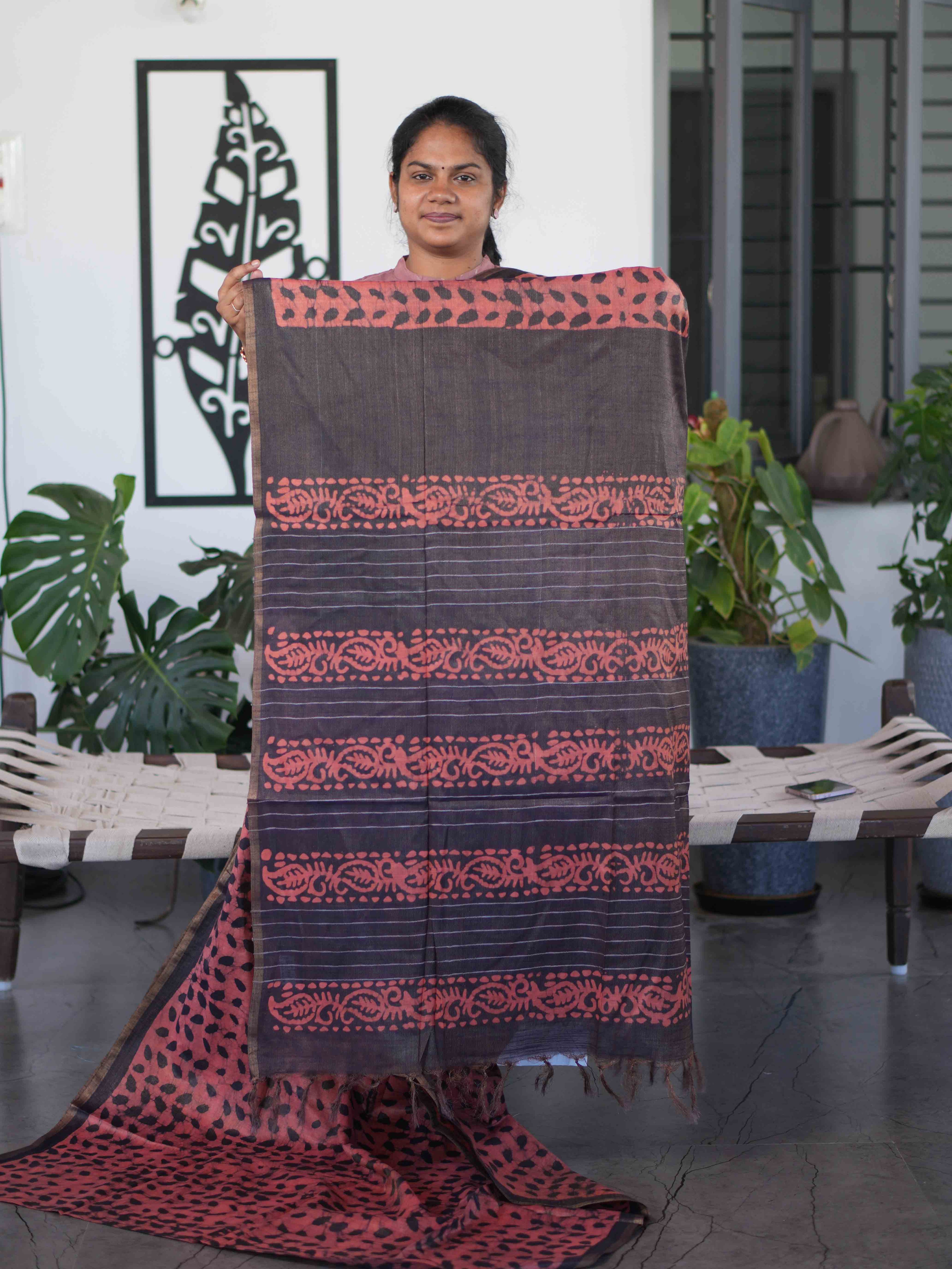 Tissue Staple Tussar Sarees Regal Weave / SKU264 – 8