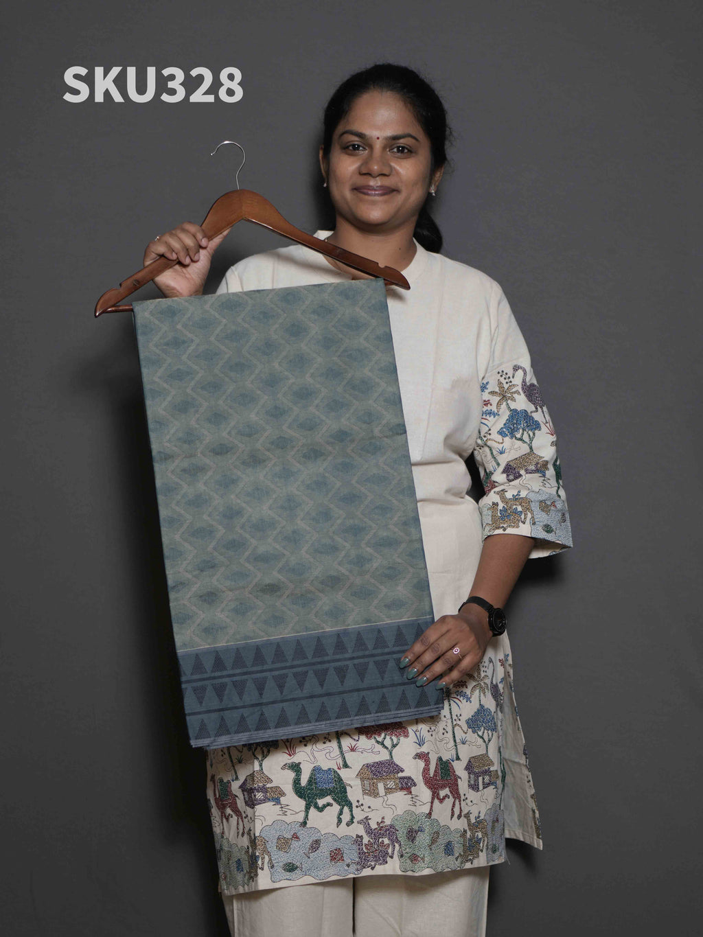 Handloom Cotton Sarees Rustic Charm / SKU328 – 7